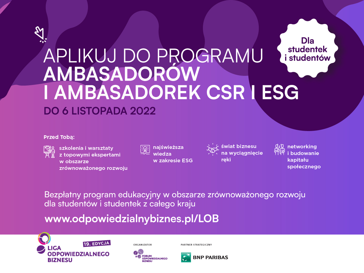 Rekrutacja do Ligi Odpowiedzialnego Biznesu