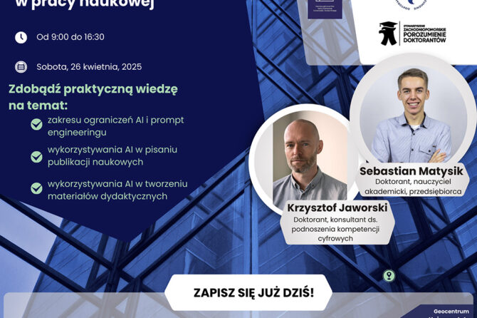 Warsztaty pt. „Wykorzystanie AI w pracy naukowej”