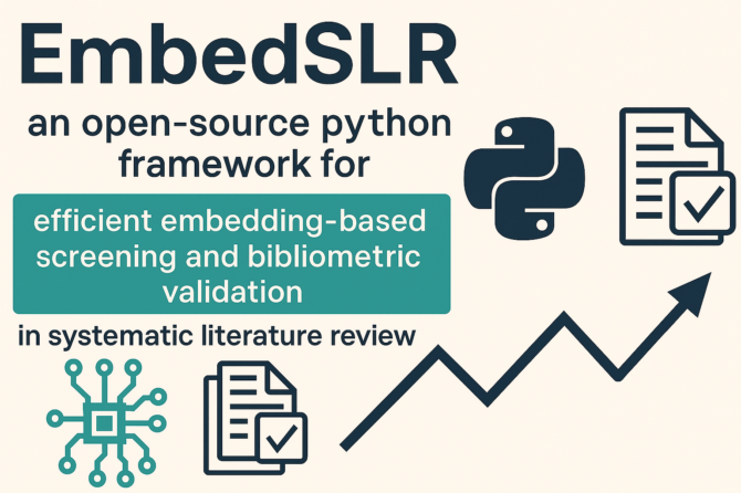 Artykuł EmbedSLR w czasopiśmie SoftwareX dotyczący oprogramowania do automatyzacji systematycznych przeglądów literatury