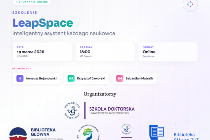 Szkolenie: LeapSpace – inteligentny asystent każdego naukowca